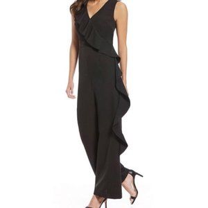 Black Jumpsuit with Ruffles